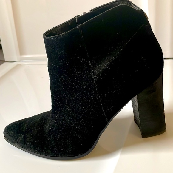 USED Black Suede Booties - Picture 2 of 5